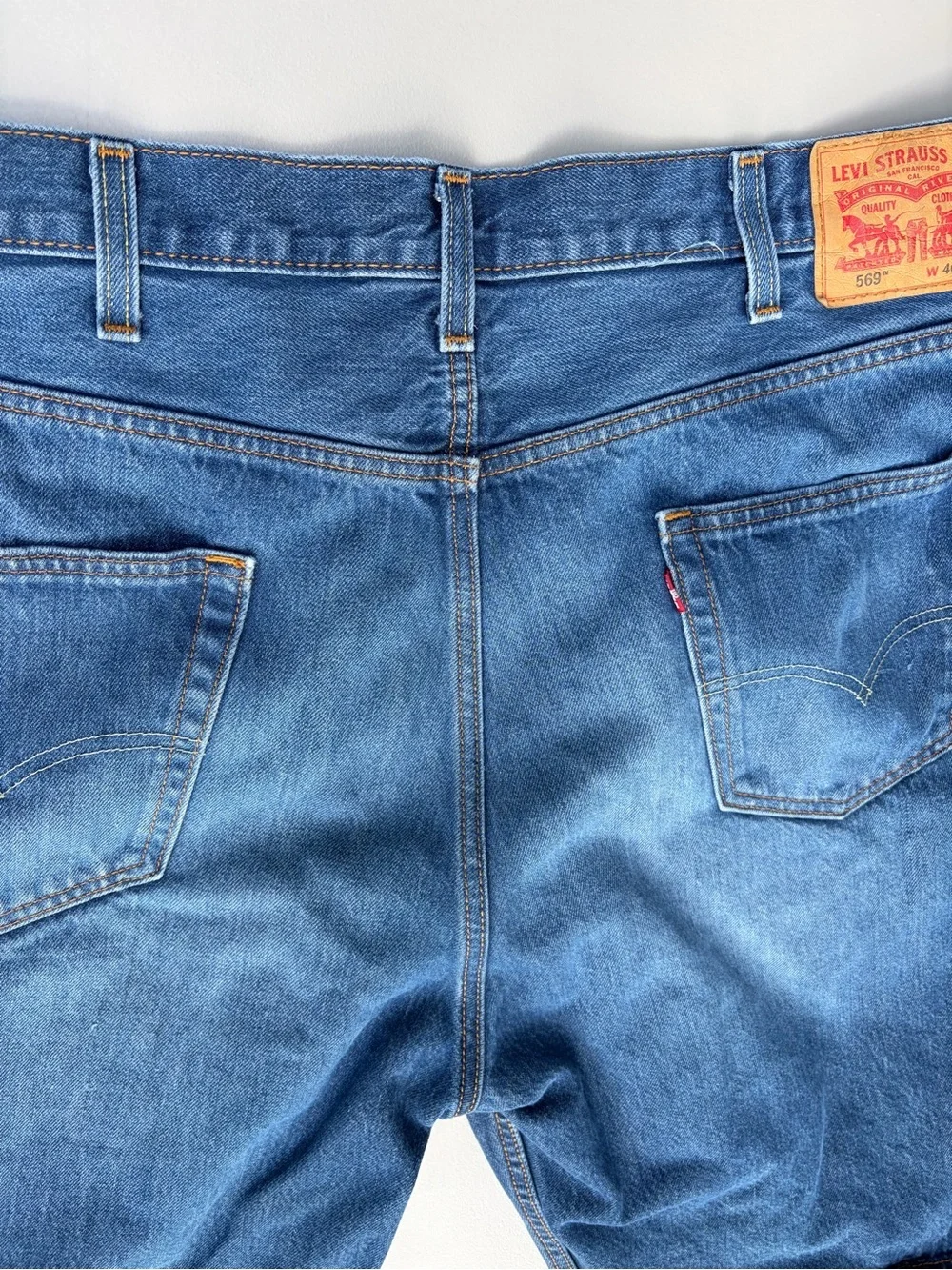 Levi's 569 jorts Blue Denim Jean Shorts - Mid Wash 40